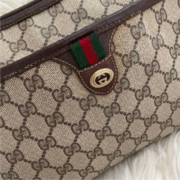 Gucci Beige and Dark Brown Shoulder Bag - Picture 3 of 16